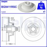DELPHI Disc Frana Bg9411Rsc Renault Megane Iii (BG9411RSC)