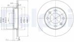 DELPHI Disc Frana Bg3653 Citroën Berlingo / Berlingo First/Berlingo / Berlingo First (