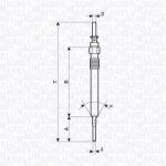 MAGNETI MARELLI Bujie Incandescenta 062900130304 Bmw 3/3 Gran Turismo/4/4 Gran/5/5 Gran Turismo (062900130304)