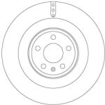 TRW Disc Frana Df6343S Audi A6 C7/A7/A8 D4