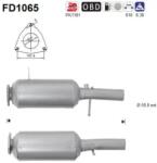 AS Filtru Funingine/Particule, Sist. De Esapament Fd1065