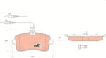 TRW Set Placute Frana, Frana Disc Gdb1594 Peugeot 407 (GDB1594)