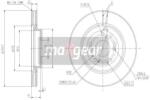 MAXGEAR Disc Frana Punte Fata 19-2301 Honda Civic Viii/Cr-V Ii (19-2301)