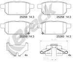 BRECK Set Placute Frana, Frana Disc 252580070400 Suzuki Baleno/S-Cross/Swift Iv/Swift V