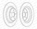 FERODO Disc Frana Ddf2338C Ford Mondeo V (DDF2338C)