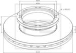 PE Automotive Disc Frana Fata 036.132-00A Man Tga/Tgs I/Tgx I (036.132-00A)
