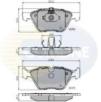 COMLINE Set Placute Frana, Frana Disc Cbp01300 Bmw 3/5/X1/Z4 (CBP01300)
