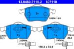 ATE Set Placute Frana, Frana Disc 13.0460-7110.2 Audi A4 B5/A4 B6/A4 B7/A6 C5/A6 C6 (13.0460-7110.2)