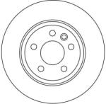 TRW Disc Frana Df4208 Ford Galaxy I/Galaxy Mk I Seat Alhambra Vw California T4