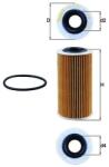 MAHLE Filtru Ulei Ox1076D Audi A4 B9/A5/A6 C7/A6 C8/A7/A8 D5/Q5/Q7/Q8 Vw Amarok