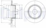 DELPHI Disc Frana Bg2510 Mercedes-Benz 124/124 T-Model/C-Class/C-Class T-Model/Clk/Slk (BG2510)
