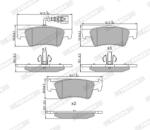 FERODO Set Placute Frana, Frana Disc Fvr1647 Vw California T5/Multivan T5/Transporter T5