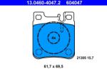 ATE Set Placute Frana, Frana Disc 13.0460-4047.2 Chrysler Crossfire Mercedes-Benz 124 (13.0460-4047.2)