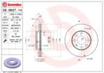 BREMBO Disc Frana 09.9607. 14 Bedford Astra/Astramax Chevrolet Corsa/Corsa Pick-Up/Tigra (09.9607.14)