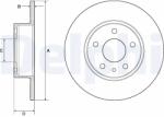 DELPHI Disc Frana Bg2386 Alfa Romeo 147/156/164 Fiat Bravo/Bravo Ii/Croma/Linea/Stilo