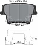 TEXTAR Set Placute Frana, Frana Disc 2416303 Chrysler 300C Chrysler (Bbdc) 300C (2416303)