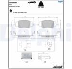 DELPHI Set Placute Frana, Frana Disc Lp5080Ev Alfa Romeo Junior Citroën C3 Iv/C4 Iii