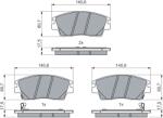Bosch Set Placute Frana, Frana Disc 0986460076 Hyundai Elantra Vi/Tucson