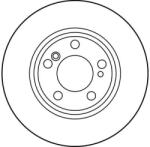 TRW Disc Frana Df2757 Chrysler Crossfire Mercedes-Benz 124/124 T-Model/C-Class/Clk