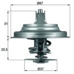 MAHLE Termostat, Lichid Racire Tx2580D Mercedes-Benz G-Class/V-Class Puch G-Modell