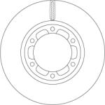 TRW Disc Frana Df6640S Mitsubishi Cantervi/Cantervii (DF6640S)