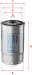 SOFIMA Filtru Combustibil S4H2Onr Alfa Romeo 147/156/166/Gt Askam Fora Fiat Doblo/Stilo (S4H2ONR)