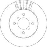 TRW Disc Frana Df4498 Hafei Sigma Mitsubishi Colt Iv/Lancer Iv/Lancer V/Lancer Vi
