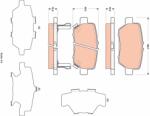TRW Set Placute Frana, Frana Disc Gdb3512 Acura Rl Honda Legend Iv