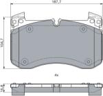 Bosch Set Placute Frana, Frana Disc 0986460037 Mercedes-Benz G-Class/Gle/Gls