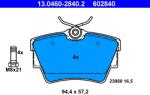 ATE Set Placute Frana, Frana Disc 13.0460-2840.2 Fiat Talento Nissan Nv300/Primastar (13.0460-2840.2)