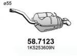 ASSO Toba Esapament Finala 58.7123 Vw Golf V/Golf Van Vi/Golf Vi/Jetta Iii