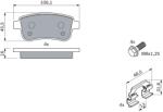 Bosch Set Placute Frana, Frana Disc 0986494384 Renault Arkana I/Captur Ii/Clio V/Megane (0986494384)