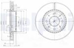 DELPHI Disc Frana Bg4016 Kia Cerato I (BG4016)