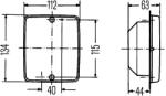 HELLA Lumina De Ceata Spate Dreapta 2Ne003236-301 Mercedes-Benz Citaro/Conecto/Tourino