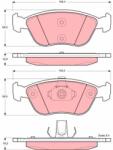 TRW Set Placute Frana, Frana Disc Gdb1406 Volvo 850/C70 I/S70/V70 I (GDB1406)