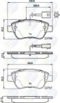 COMLINE Set Placute Frana, Frana Disc Cbp11037 Abarth 500C / 595C / 695C Alfa Romeo Mito (CBP11037)
