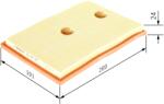 Bosch Filtru Aer F026400342 Audi A1/A3/Q2/Q3 Cupra Formentor/Leon/Leon Sportstourer
