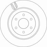 TRW Disc Frana Df6967 Mercedes-Benz X-Class