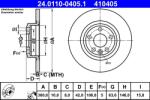 ATE Disc Frana 24.0110-0405.1 Jaguar E-Pace Land Rover Discovery Sport