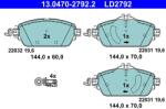 ATE Set Placute Frana, Frana Disc 13.0470-2792.2 Mercedes-Benz C-Class/E-Class (13.0470-2792.2)