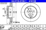 ATE Disc Frana 24.0118-0158.1 Mazda Cx-7/Cx-9
