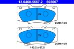 ATE Set Placute Frana, Frana Disc 13.0460-5667.2 Toyota Hilux Vii/Hilux Vii Pick-Up (13.0460-5667.2)