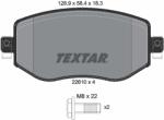 TEXTAR Set Placute Frana, Frana Disc 2261001 Renault Megane Iv/Megane Iv Grand