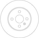 TRW Disc Frana Df4344 Holden Combo Opel Astra H Twintop/Combo/Meriva A