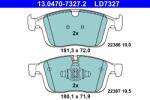 ATE Set Placute Frana, Frana Disc 13.0470-7327.2 Volvo Xc60 I