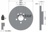 TEXTAR Disc Frana 92088003 Citroën Evasion/Jumpy I Fiat Scudo Peugeot 806/Expert