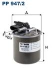 FILTRON Filtru Combustibil Pp947/2 Infiniti Q30 Mercedes-Benz A-Class/B-Class/Cla (PP947/2)