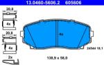 ATE Set Placute Frana, Frana Disc 13.0460-5606.2 Mazda Cx-5/Cx-7/Cx-9