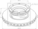 PE Automotive Disc Frana Spate 016.678-00A Mercedes-Benz Atego/Atego 2 (016.678-00A)
