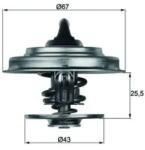 MAHLE Termostat, Lichid Racire Tx1865D Mercedes-Benz Actros/Atego/Atego 2/Axor/Citaro